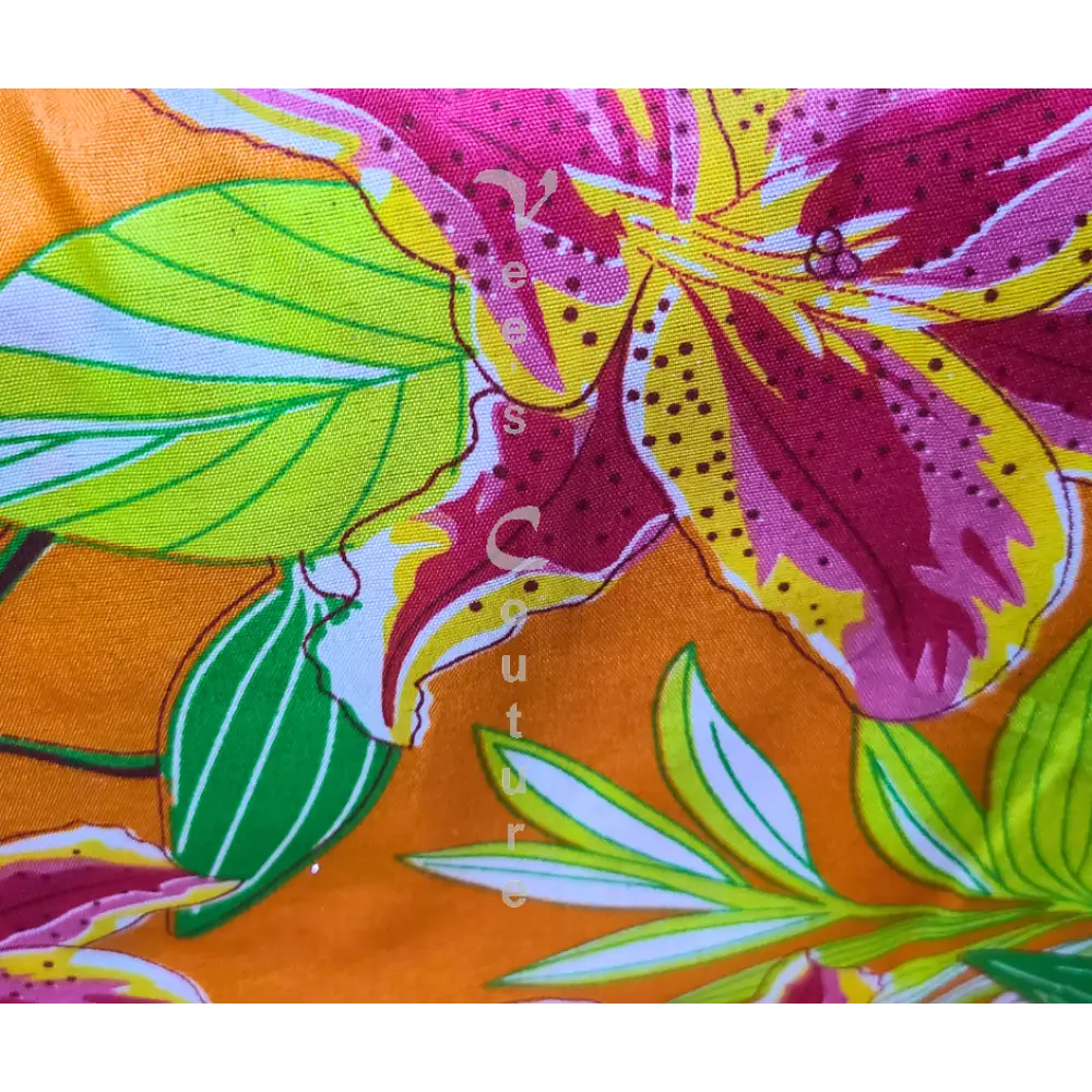 Wòb Dwiyèt (Check Fabric Availability) Floral 10 Clothing
